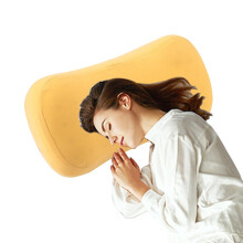 Pillow for Camping Travel Camping Sleeping Pillow, Portable Lumbar Pillow Washable for Airplanes, Camping, Travel Yellow