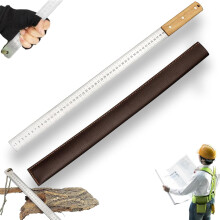 Heavy Duty Ruler 2025 Model, 20/24 Inch, Quenched Steel, Metal Straight Edge, Dual Cm/Inch Measurements, 60cm Self Defense