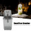 Compact Manual Ice Crusher Shaver - Hand Crank Snow Cone Maker Grey 6