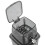 Compact Manual Ice Crusher Shaver - Hand Crank Snow Cone Maker Grey 5