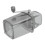 Compact Manual Ice Crusher Shaver - Hand Crank Snow Cone Maker Grey 4