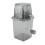 Compact Manual Ice Crusher Shaver - Hand Crank Snow Cone Maker Grey 2