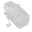 Portable Manual Ice Crusher Hand Crank Snow Cone Maker Transparent 3
