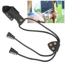 Archery Thumb Ring Imitation Cow Leather Finger Guard for Hunting & Shooting