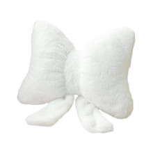 Bow Pillow Sofa Cushion Back Cushion Bowknot Throw Pillow White For Indoor Bedroom And Car