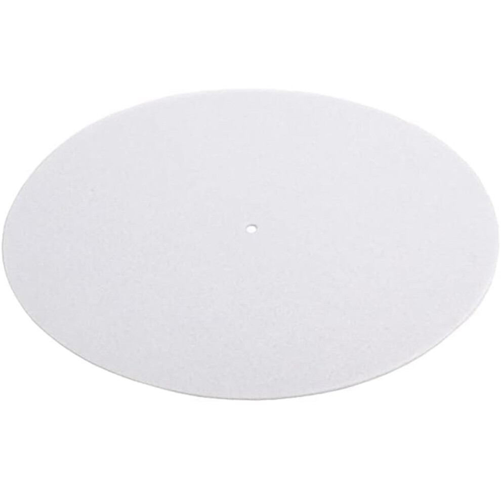Wool Felt Slipmat For Turntables Vinyl Records Mats, Antivibration Pad, Or Wood Color White 9199774924092
