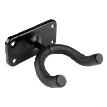 Wall Mount Guitar Hanger For Acoustic And Electric Guitars, Wall Mounted Guitar Hanger, Guitar Wall Display, Noir