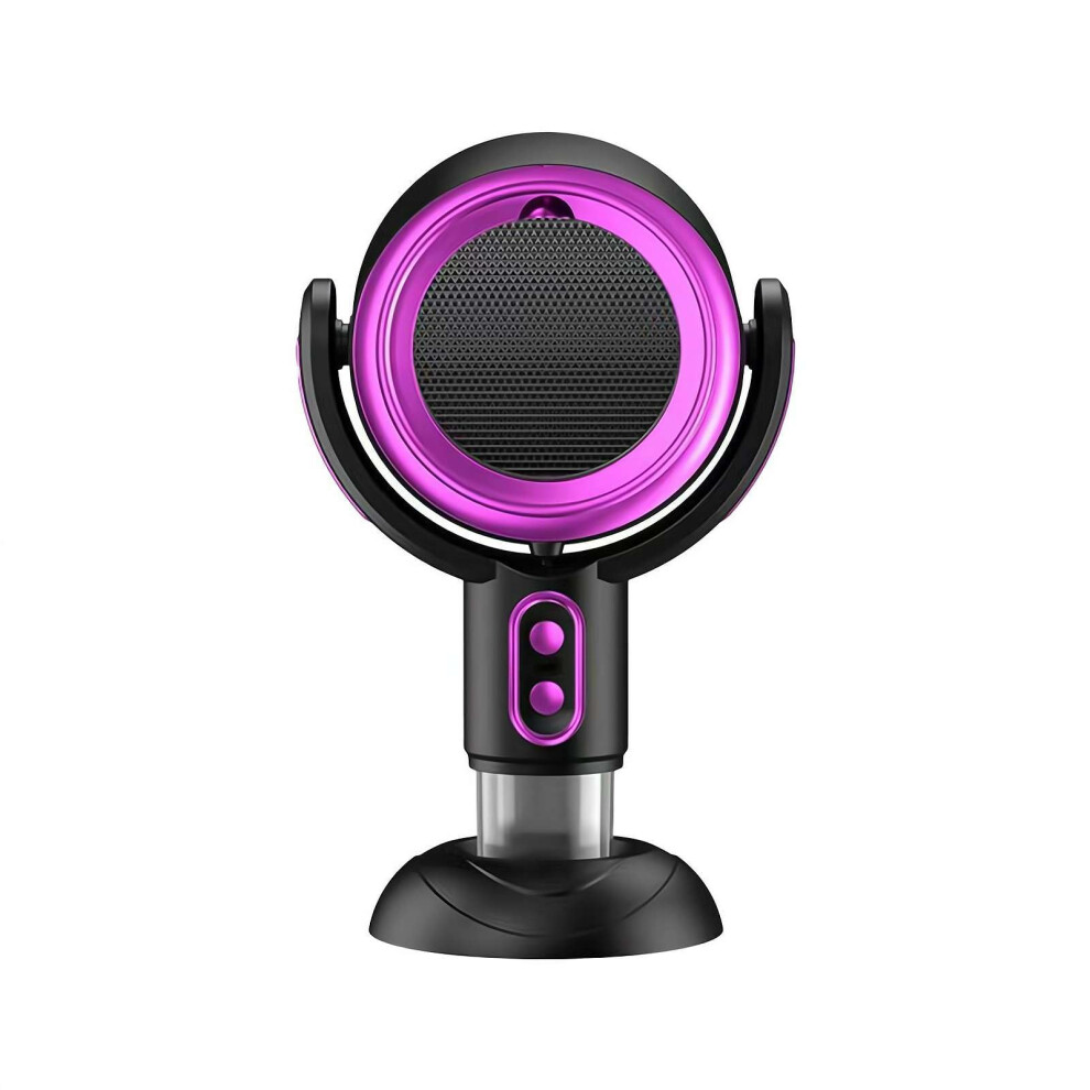 Smoke Purifier Fan With Odor Neutralizing Filter, Usb Rechargeable Indoor Smoke Extractor, Purple 9189345508660