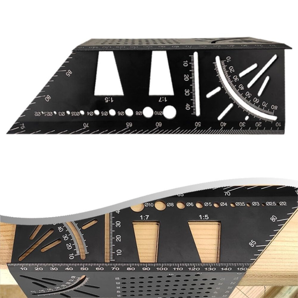 Essential Tool For Accurate Measurements At 45 Degrees And 90 Degrees In Woodworking (Abs) Angle Gauge 45/90 9189345508615