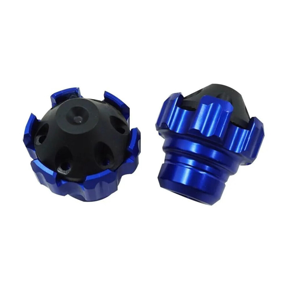 Motorcycle Frame Sliders Universal Fit Slider Cups Shock Absorption Anti Crash Protection Pads Blue 9347817349979