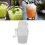 Portable Manual Ice Crusher Hand Crank Snow Cone Maker Transparent 12