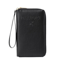 Passport Holder Wallet RFID Blocking Leather UK Passport Covers Travel Wallet And Card IDs Boarding Pass
