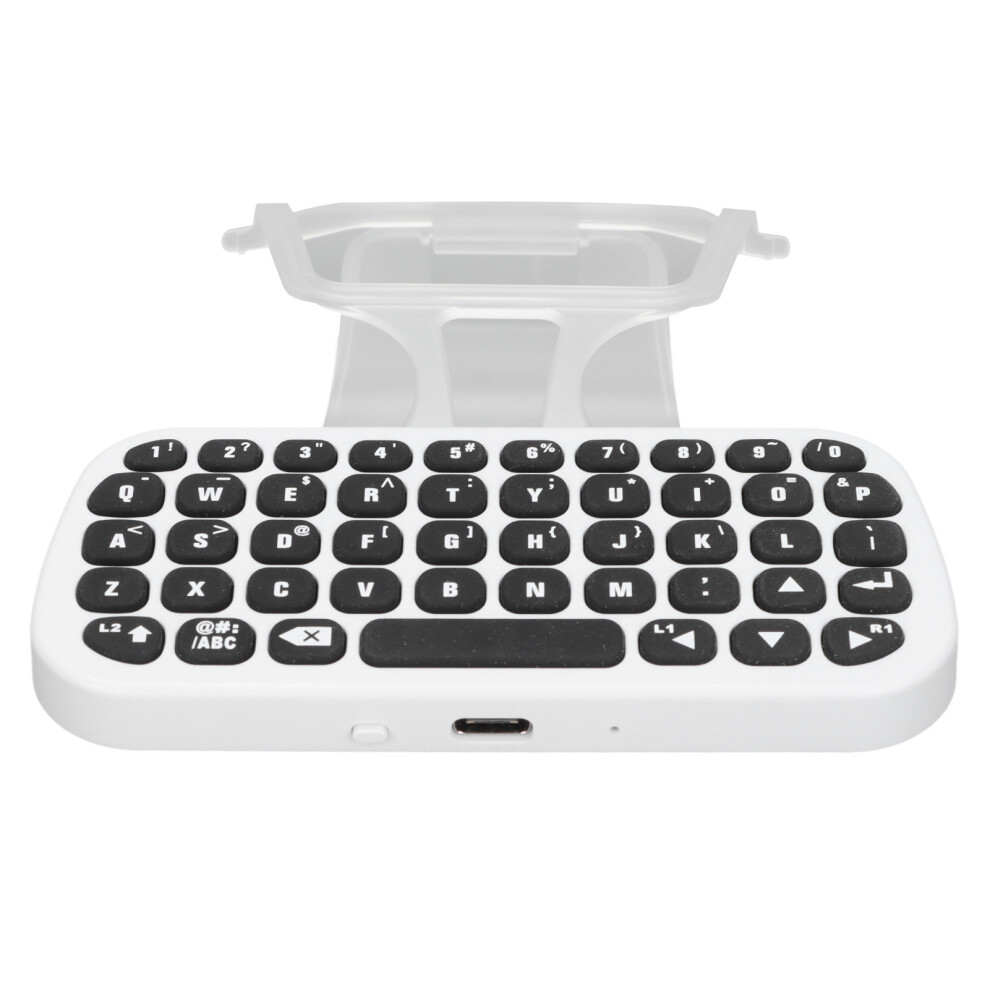 Wireless Keyboard For Ps5 Controller With Built-In 300Mah Battery White 9451374920042