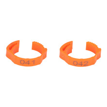50pcs Orange Plastic Pet Leg Rings for Chickens Ducks Pigeons Gulls