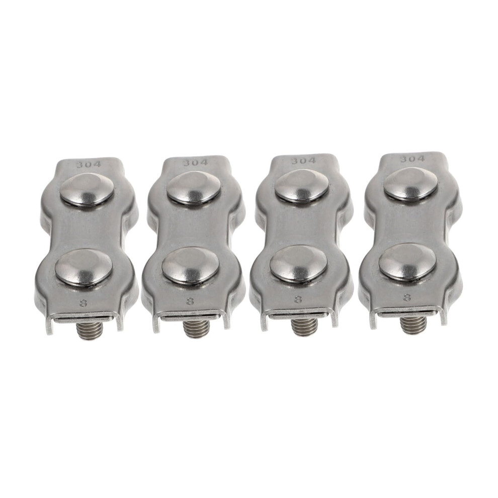 Stainless Steel Wire Rope Clips 4Pack Flatbolt Cable Clamps For Rigging And Securing Loads Corrosionresistant 9382693166739