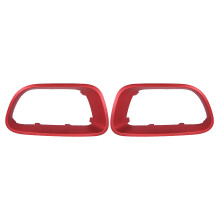 2 Pz Anteriore Sinistro Destro Paraurti Inferiore Centro Griglia Griglie Laterali Copertura Trim per C5 Aircross 2017-2021 Rosso