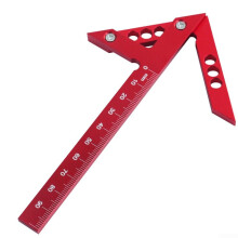 Aluminum Alloy Center Measuring Ruler 100mm Metric Finder with 45 90 Precise Angle Marking