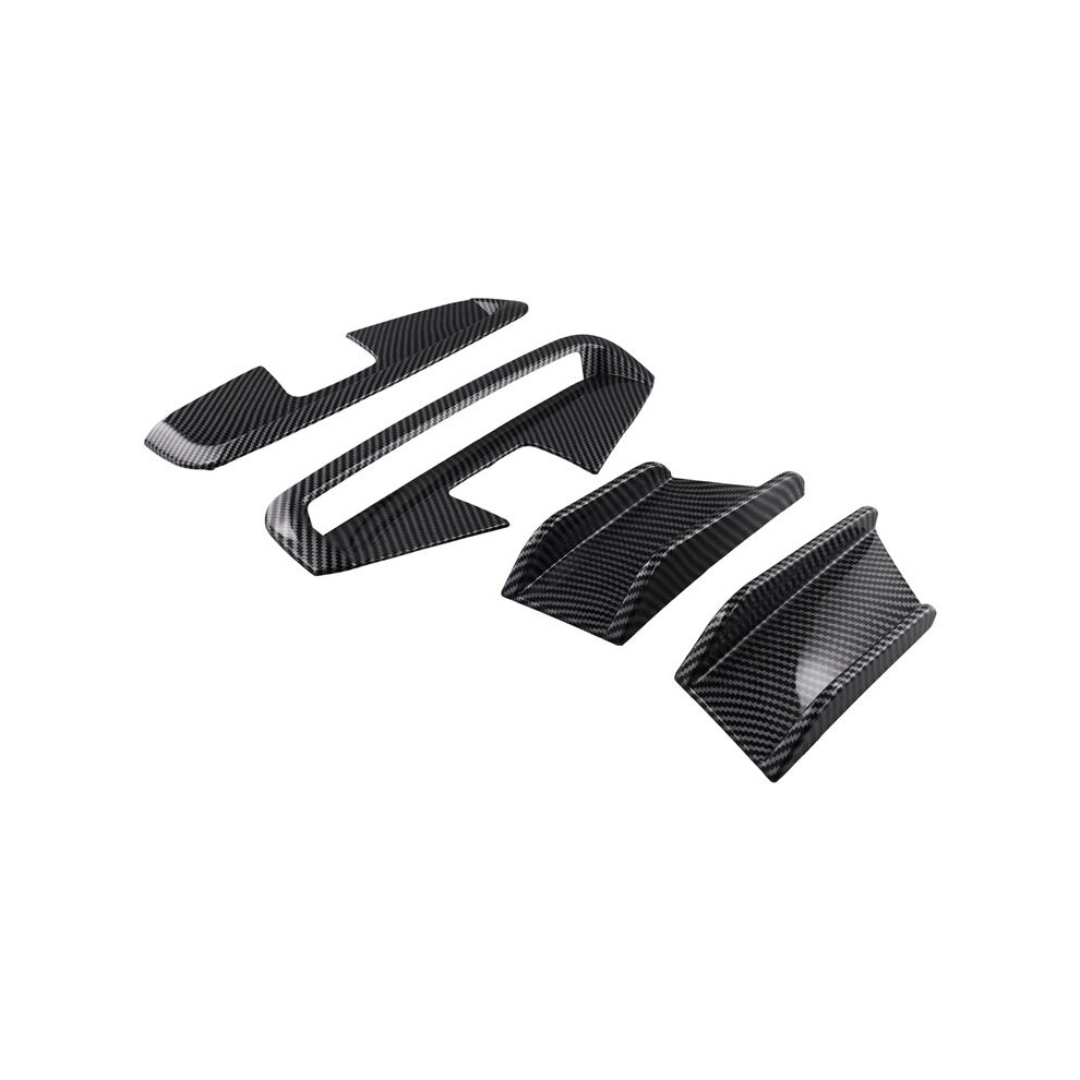 Car Front Bumper Side Splitter Spoiler Canards Air Knife Trim For 4 Series G22 G23 M Sport 2020+ Carbon Fiber 6032332703889