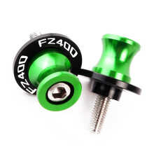 Motorcycle CNC Rear Rocker Coil Slider M6 Bracket For Yamaha FZ400R FZ400 19861988 Swing Arm Spools Color H Size 6MM