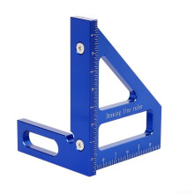 Multi Function Measuring Tool Lightweight Aluminum Alloy Ruler For Accurate Angles In Carpentry And DIY Applications Blue