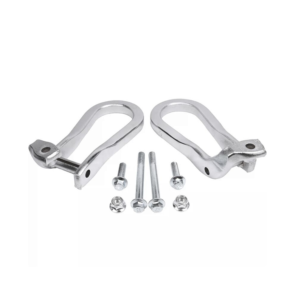 84072464 For Ado Sierra 2500Hd & 3500Hd 2015-2019 Trailer Hook Front Bumper Towing Hooks Silver 6033626632588