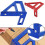 Multi Function Measuring Tool Lightweight Aluminum Alloy Ruler For Accurate Angles In Carpentry And DIY Applications Blue 3