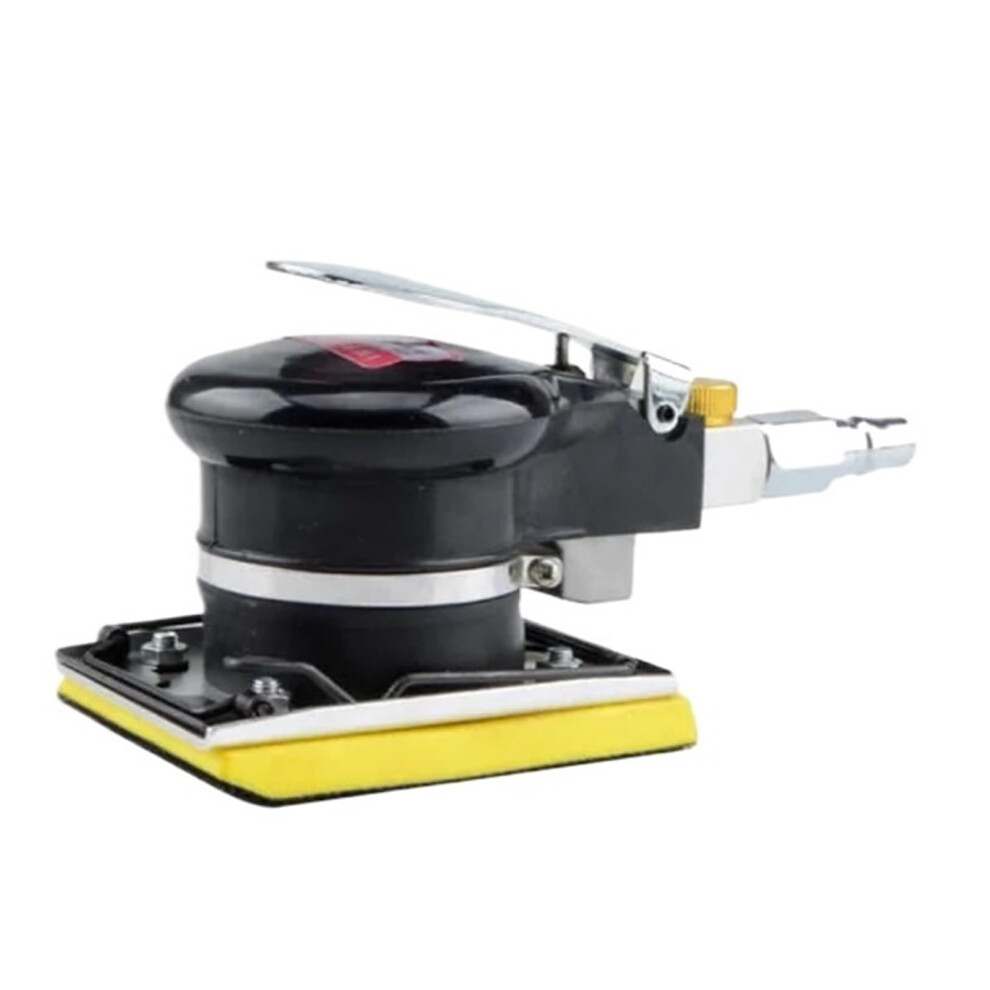 Pneumatic Sandpaper Machine Flapping Sander Eccentric Sheet Metal Polishing Tool 75100Mm Long Black 9347817461589