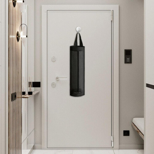 Plastic Bag Dispenser Stand Hanging Mesh Organizer Foldable Storage Trash Can One Size Model B 2