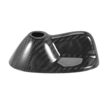 Fibra de Carbono, Teto de Carro, Barbatana de TubarãO, Antenas de Decalque Antenas Capa de DecoraçãO para Cooper Clubman R55 R56 (Preto)