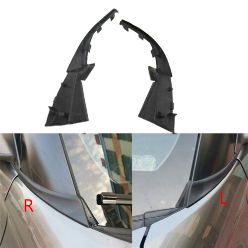 2Pcs Front Windshield Wiper Cowl Trim Water Deflector Plate Neck Trim Panel for  Kicks 2016-2020 2