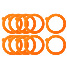 20 Pieces Replacement Silicone Seals Replacement Rubber Jar Seals Airtight Silicone Gasket Sealing Rings for Glass Clip