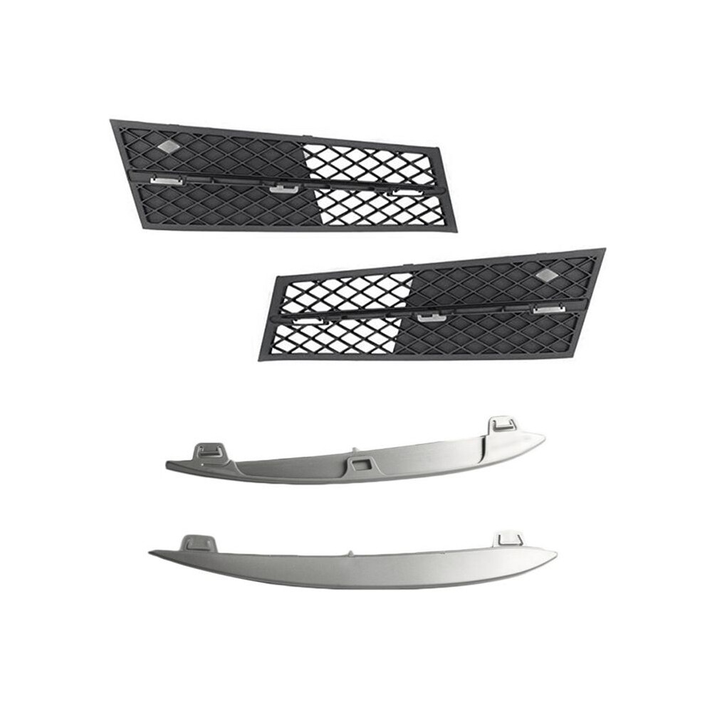 Front Lower Bumper Grille Cover Chrome Trim For F10 F11 F18 2010-2013 51117200699 51117200700 51117231859 1117231860 6032199812410