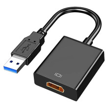 Multifunktionell BekväM HD 1080P Audio/Video Datordrivrutin USB Till -Kompatibel Omvandlare, Svart