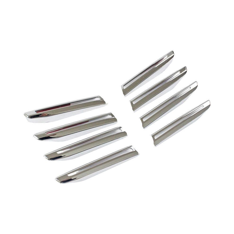 8Pcs Front Fog Trim Strip Front Grille Bumper For Land 2023 Lc300 Silver/Light 6031041088751