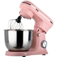 Robot Pâtissier - ROYAL SWISS - 1500W - Inox Kom 5L - 10 Snelheden + Puls - Roze