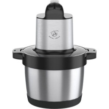 Hachoir Electrique - ROYAL SWISS - 1200W - Bol Inox 6L - Double Lame - Protection Surchauffe