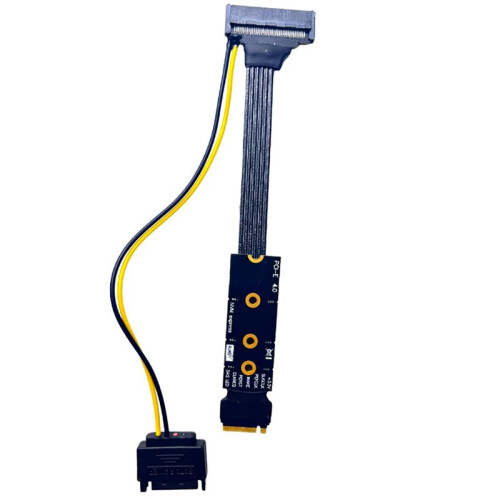 Silver-Plated M.2 for NVME to U.2 U.3 Solid State Drive SSD Adapter PCI-E 4.0 GEN4 High Speed Riser Extension Cable(A) 2