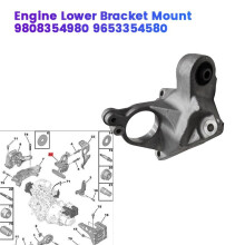 Untere Motorhalterung 9808354980 9653354580 für  208 308 2008 3008 5008 für  C3 C4  4S Aluminiumhalterung