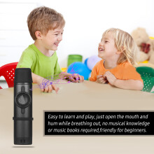 Aluminiumlegierung Kazoo Blasinstrument für Anfänger Schwarz Einfach zu spielen Langlebig
