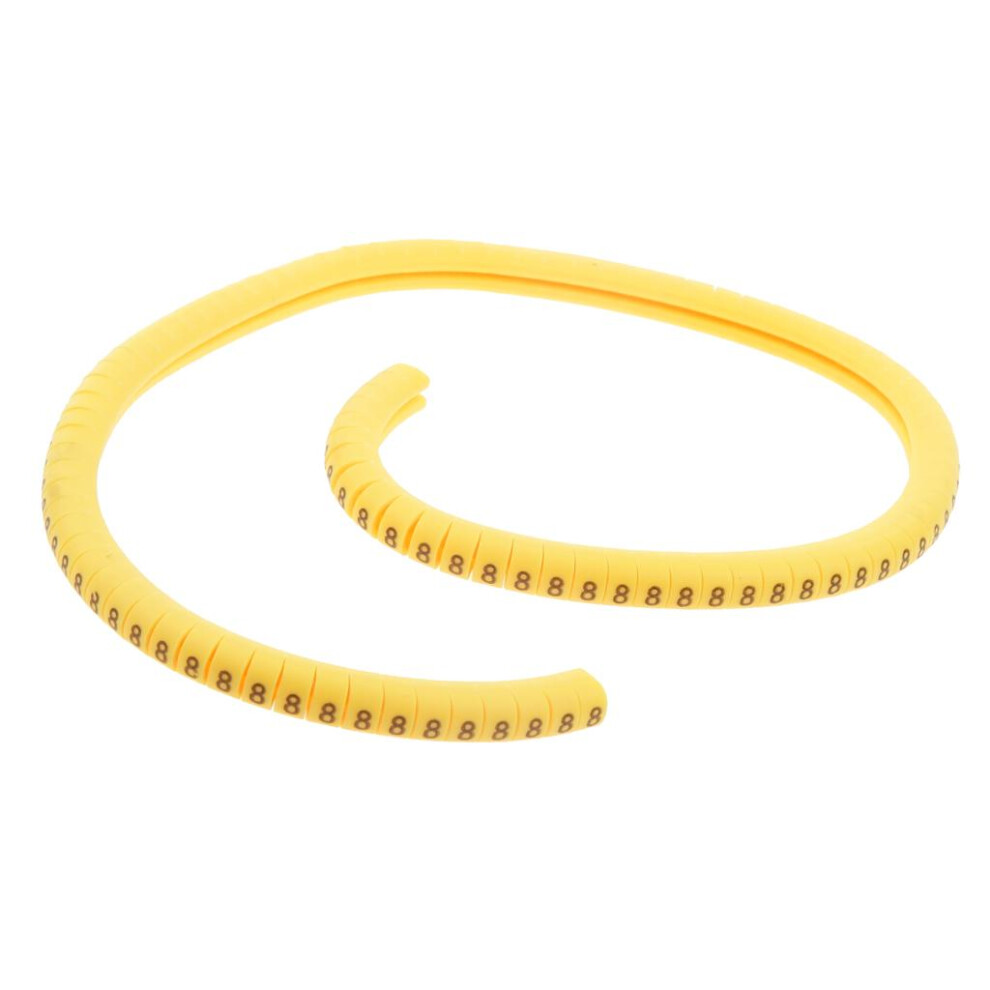 100X Yellow Cable Wire Markers Identification Lables Tags Managment Nu 6901423365780