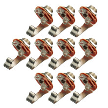 10pcs 1/4" 6.35mm Mono Input Jack Socket Electric Guitar Bass