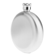 5oz Portable Stainless Steel Liquor Hip Flask Russia Round Flagon Silv