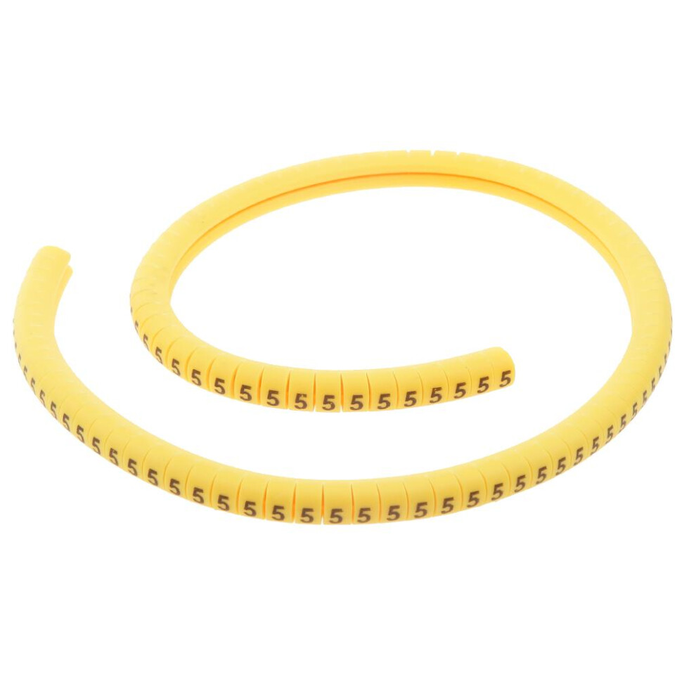 100X Yellow Cable Wire Markers Identification Lables Tags Managment Nu 6901423365797