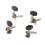 2R 2L Black Button Tuning Pegs Machine Heads for Ukulele 4 Strings Gui 1