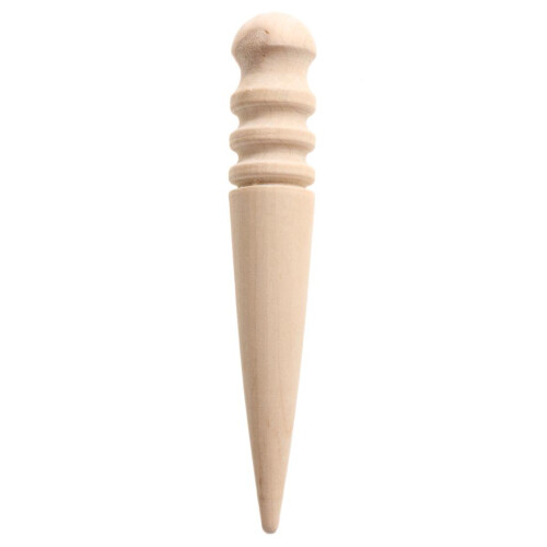 Leathercraft Wood Edge Slicker Round Multi Size Burnisher for Leather 2