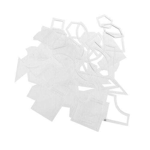 Set of 54 Assorted Style Acrylic Quilting Templates DIY Tool for Patch 1