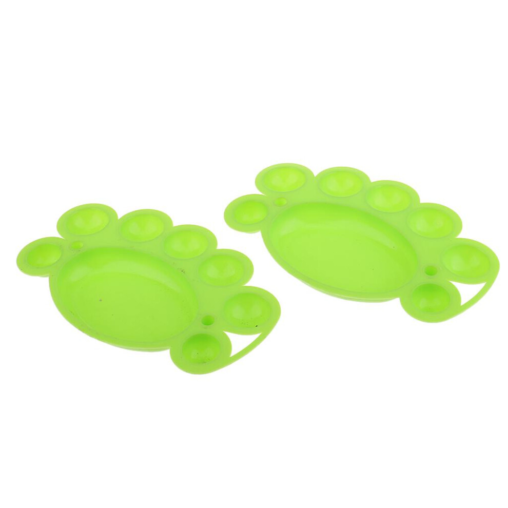 2pcs Nail Art DIY Color Mixing Plate Tool Painting Drawing Palette Ran