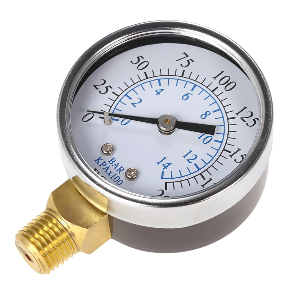 Air Compressor Pressure / Hydraulic Gauge 1/4"Npt 0-200Psi 0-14Bar Man 6901423365353