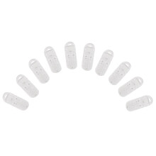 10pcs Clear Pacifier Clips Clips Suspender Clips with Gripping Teeth