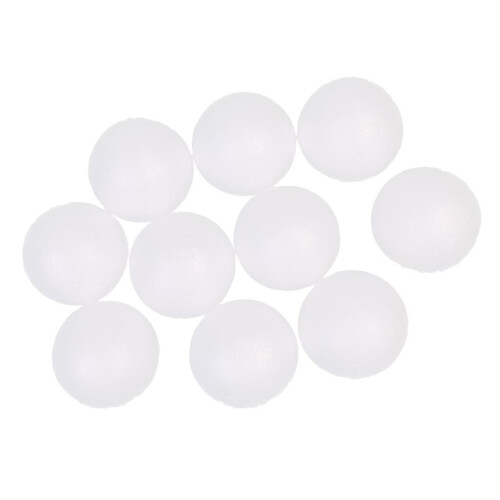 10pcs 5cm White Modelling Craft Polystyrene Foam Balls Christmas Decor 1